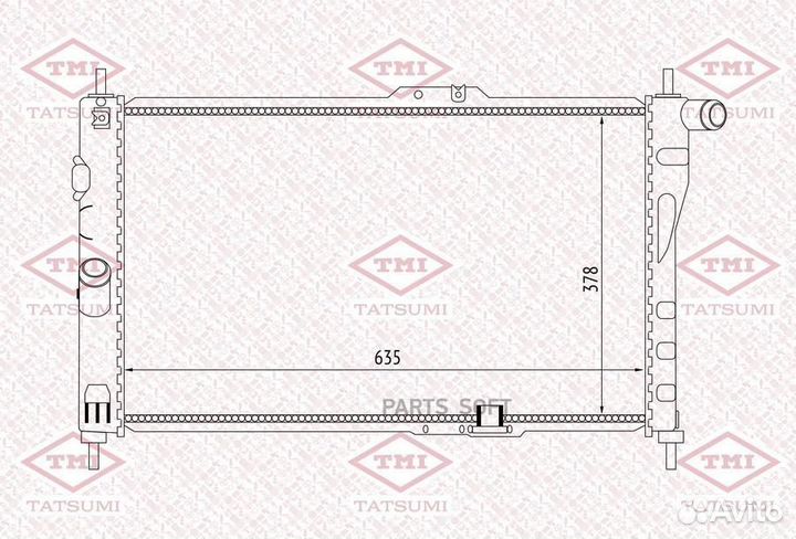 Радиатор охлаждения daewoo Espero 93