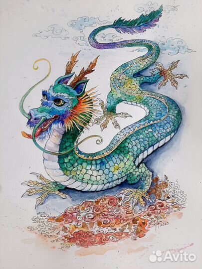 Картина акварелью 