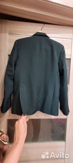 Пиджак школьный зеленый р. 40 (158-164)