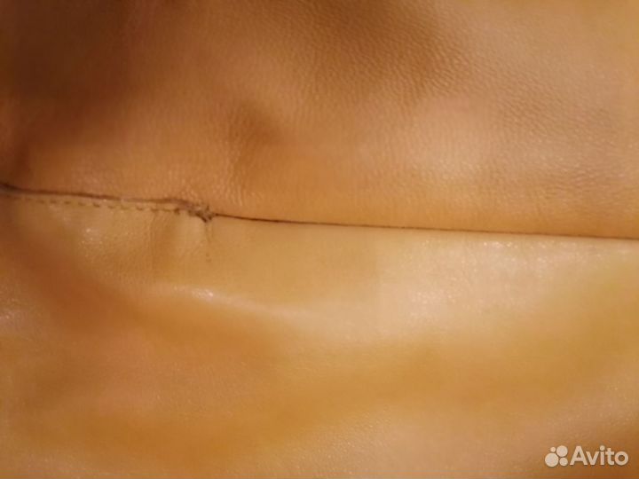 Костюм юбочка и жилет из мягчайшей кожи