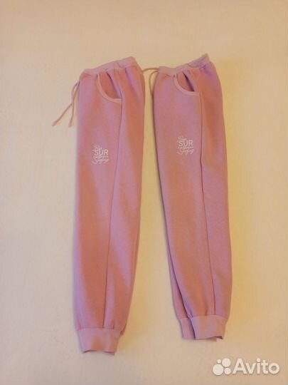С начёсом комплект штанов для девочки 140 размер