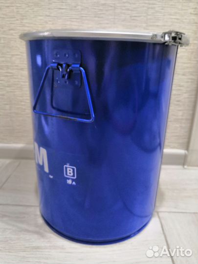 Ведро металлическое с крышкой с хомутом 20л