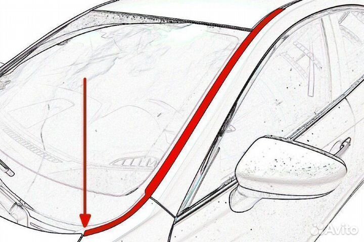 Дефлекторы лобового стекла LADA Xray