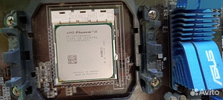 Комплект матплата Asus M4A87TD, проц AMD Phenom II