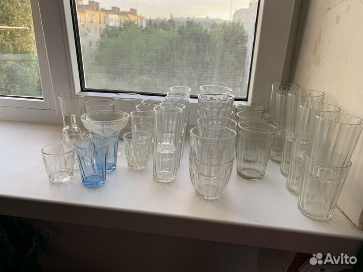 Рюмки, стаканы, вазочка, крышка для графина СССР
