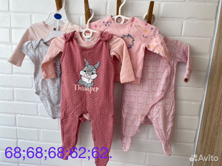 Вещи пакетом для девочки 56-74