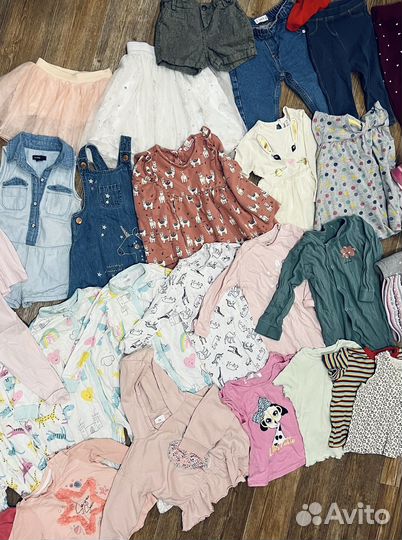 Пакет фирменных вещей на девочку на девочку 80 86
