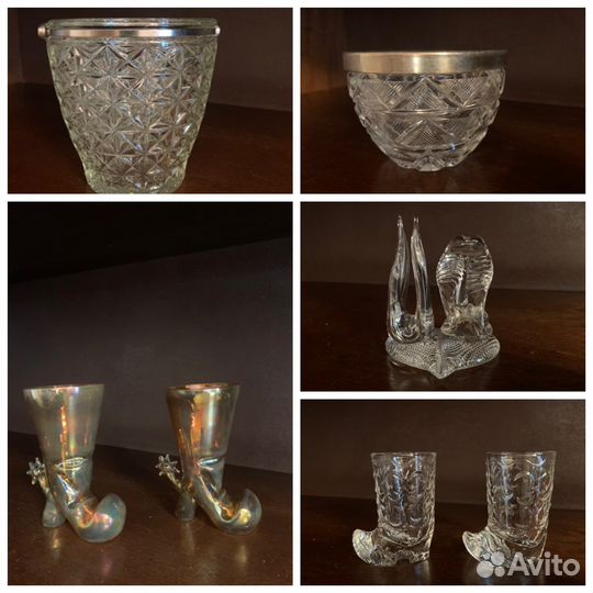 Рюмки, вазы, хрусталь СССР