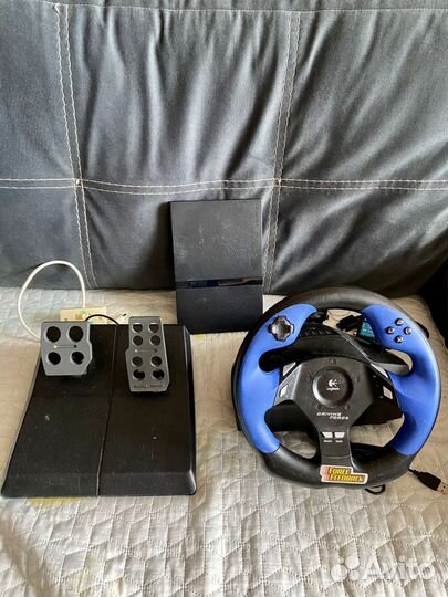 PlayStation 2 + Руль С Педалями На Запчасти