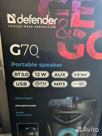 Блютуз колонка Defender G70