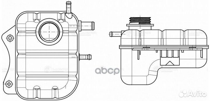 Бачок расширит. охл. жидкости для а/м Chevrolet