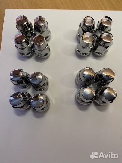Колесные гайки 12х1.5 (Хромированные)
