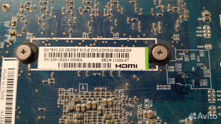 Видеокарта Sapphire Radeon HD 7850 2Gb