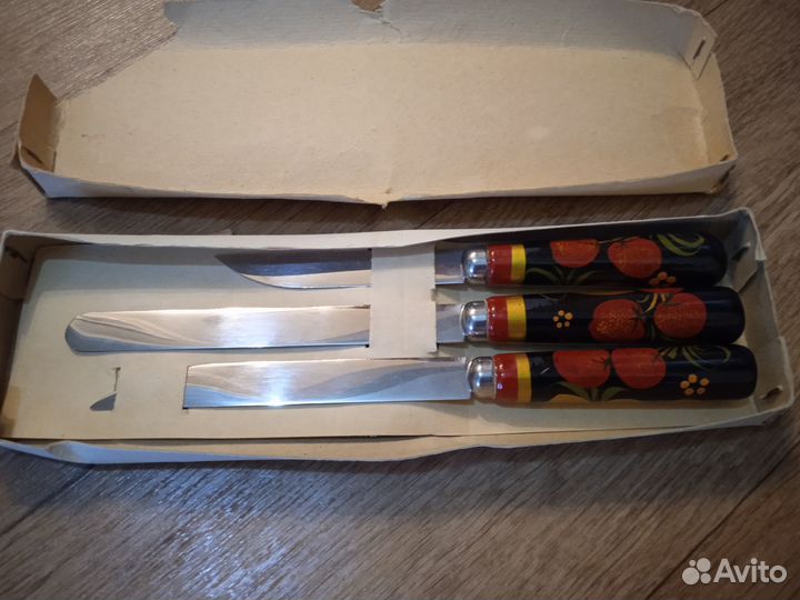 Набор ножей хохлома