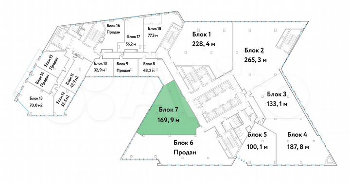 Аренда офиса 181.8 м². Арендные каникулы 5 месяцев