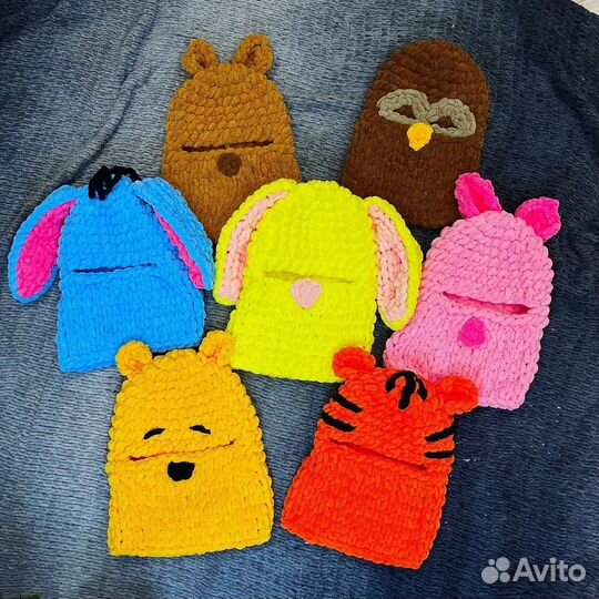 Балаклава с ушками теплая / на шлем / нашлемник