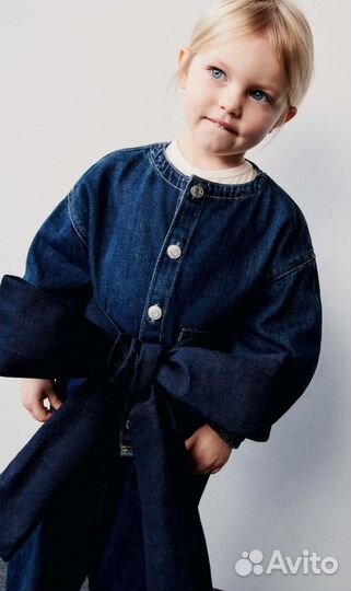 Новая джинсовая куртка Zara kids, 116