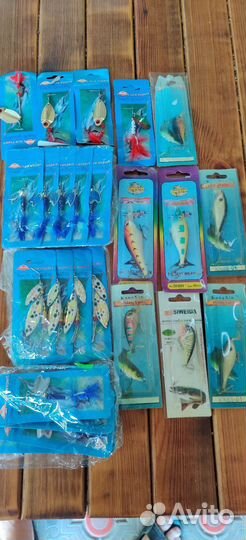 Блесна для рыбалки в упаковке. Разные