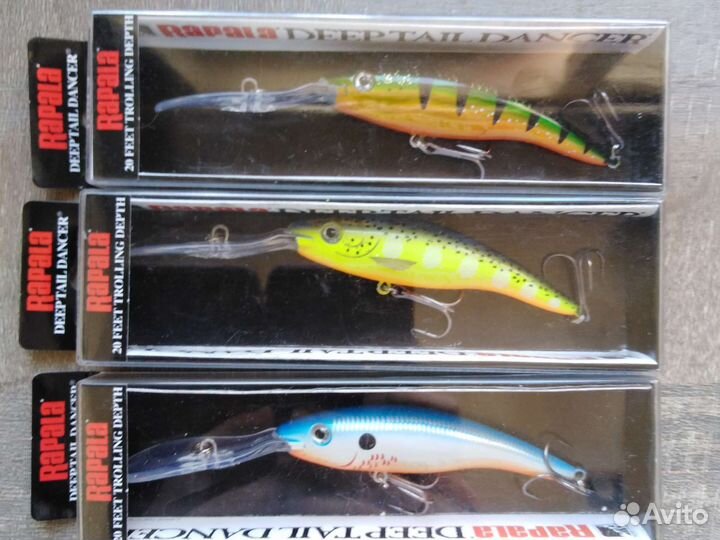Воблер Rapala deep tail dancer Аналог 3шт