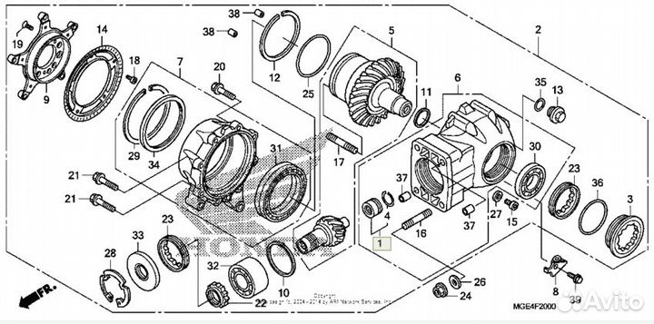 Honda Подшипник 06910-MCA-000