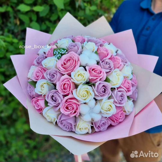 Букеты из мыльных цветов, мыльный букет