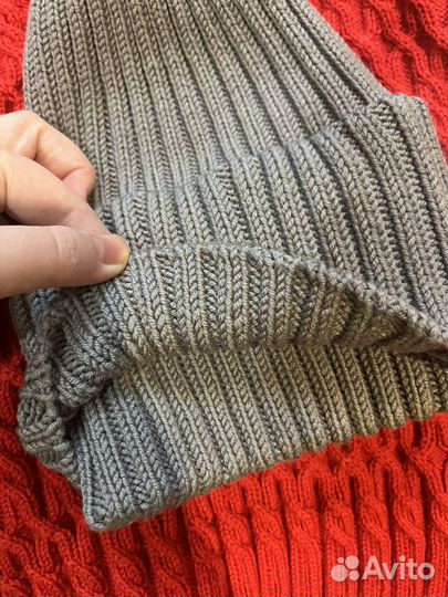 Шапка вязаная ручная работа шерсть100%