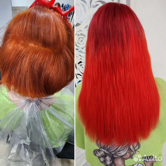 Наращивание волос,снятие,коррекция,окрашивание