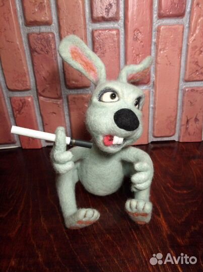 Заец - хозяин леса. Войлочная игрушка