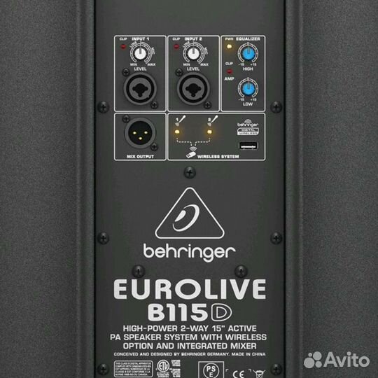 Behringer B115 плеер Hi-Res на Android, Bluetooth