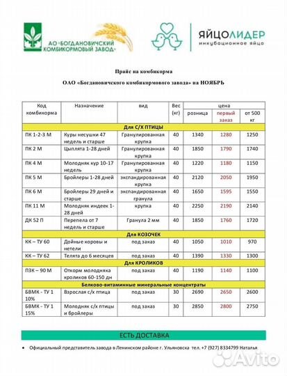Комбикорм для бройлеров