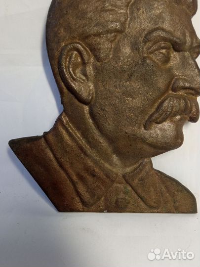 Барельеф Иосиф Сталин. Бронза СССР