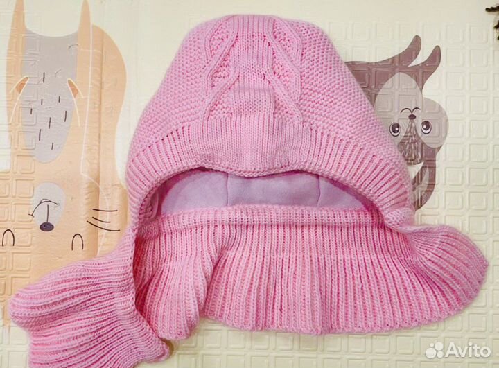 Шапка шлем зимняя