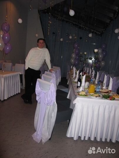 Пошив скатертей, банкетных юбок, чехлов на стулья