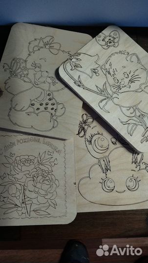 Заготовки для декупажа и выжигания