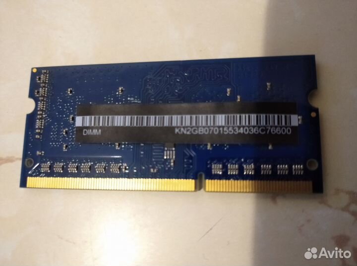 Ноутбучная память Kingston ddr3 2gb pc3L-12800s