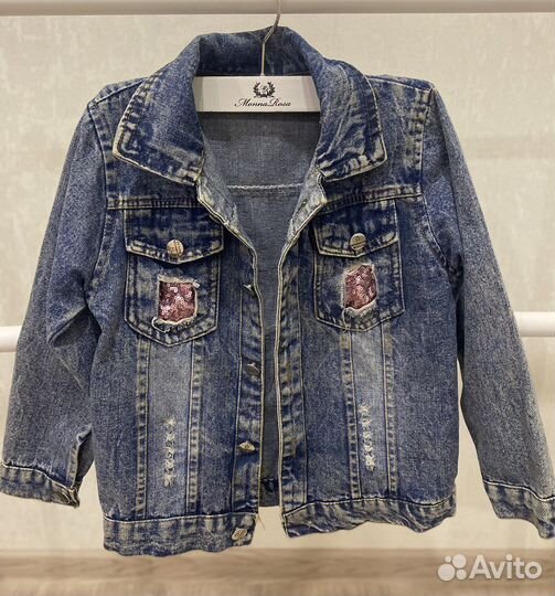 Джинсовая куртка для девочки 98
