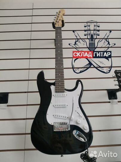 Новая Электрогитара Fabio ST100 BK