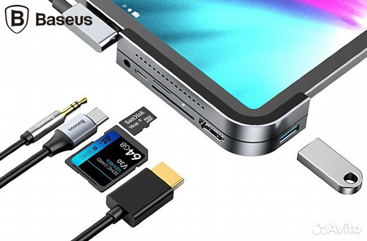 Baseus Bend Angle №7 Type-C HUB (iPad version)