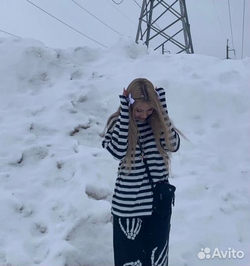 Полосатый лонгслив