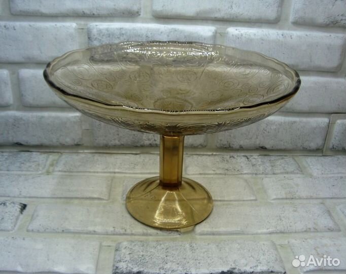 Ваза цветное стекло клеймо Стрый винтаж СССР