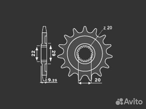 Звезда передняя PBR 2146 C14