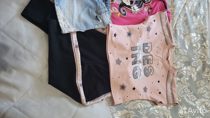 Вещи пакетом на девочку 122 128