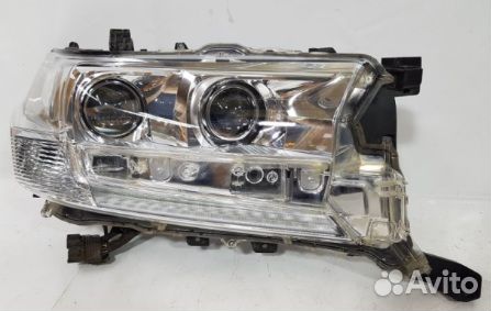 Landcruiser 15 200. Фара правая линзованная с светодиодным модулем (Китай)