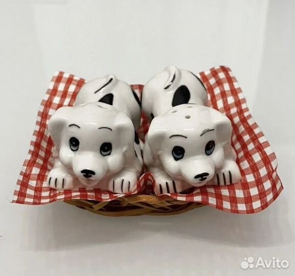 Солонка и перечница «Котики», «Собачки» новый