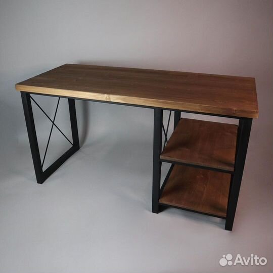 Стол компьютерный лофт с тумбой