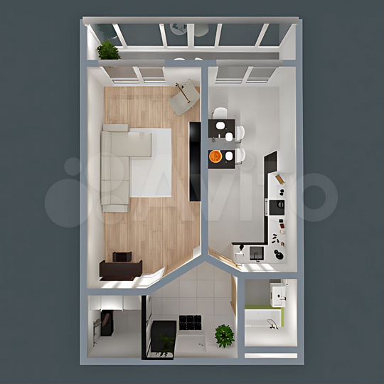 1-к. квартира, 46,8 м², 10/10 эт.