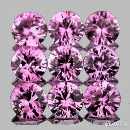 Сапфир натуральный 0,98Ct 2,5мм 12шт VVS Цейлон