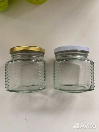 Банки стеклянные для меда и сыпучих продуктов