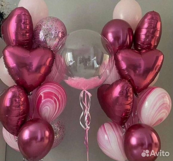 Шары цифры / фонтаны из шаров