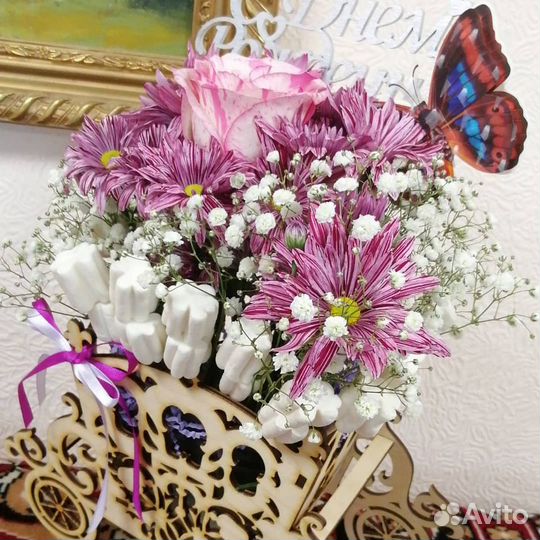 Розы в колбе